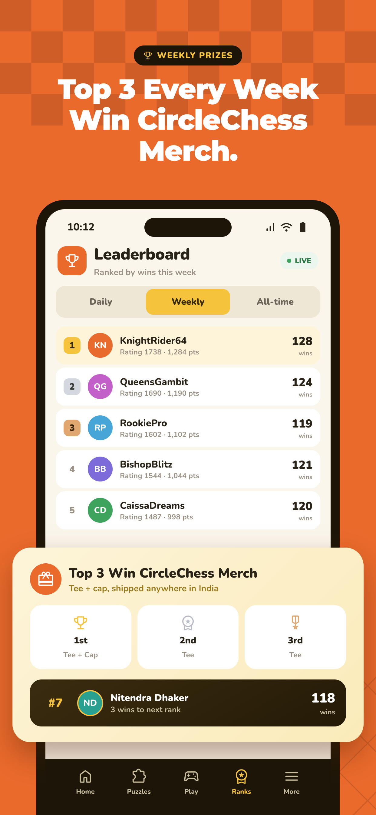 CircleChess – Play Chess Daily screenshot 2