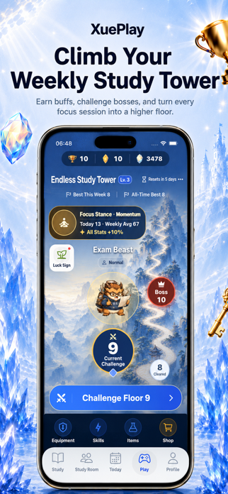 XuePlay: Focus Timer RPG Screenshot 2 of 6