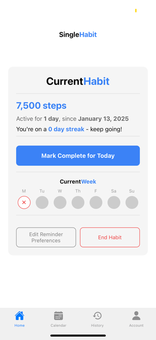 SingleHabit Screenshot 1 of 4