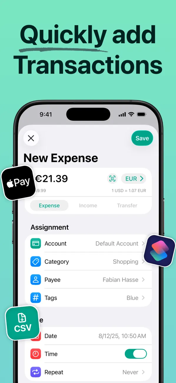 #4. Budget Flow | Expense Tracker (iOS) 由: Fabian Hasse