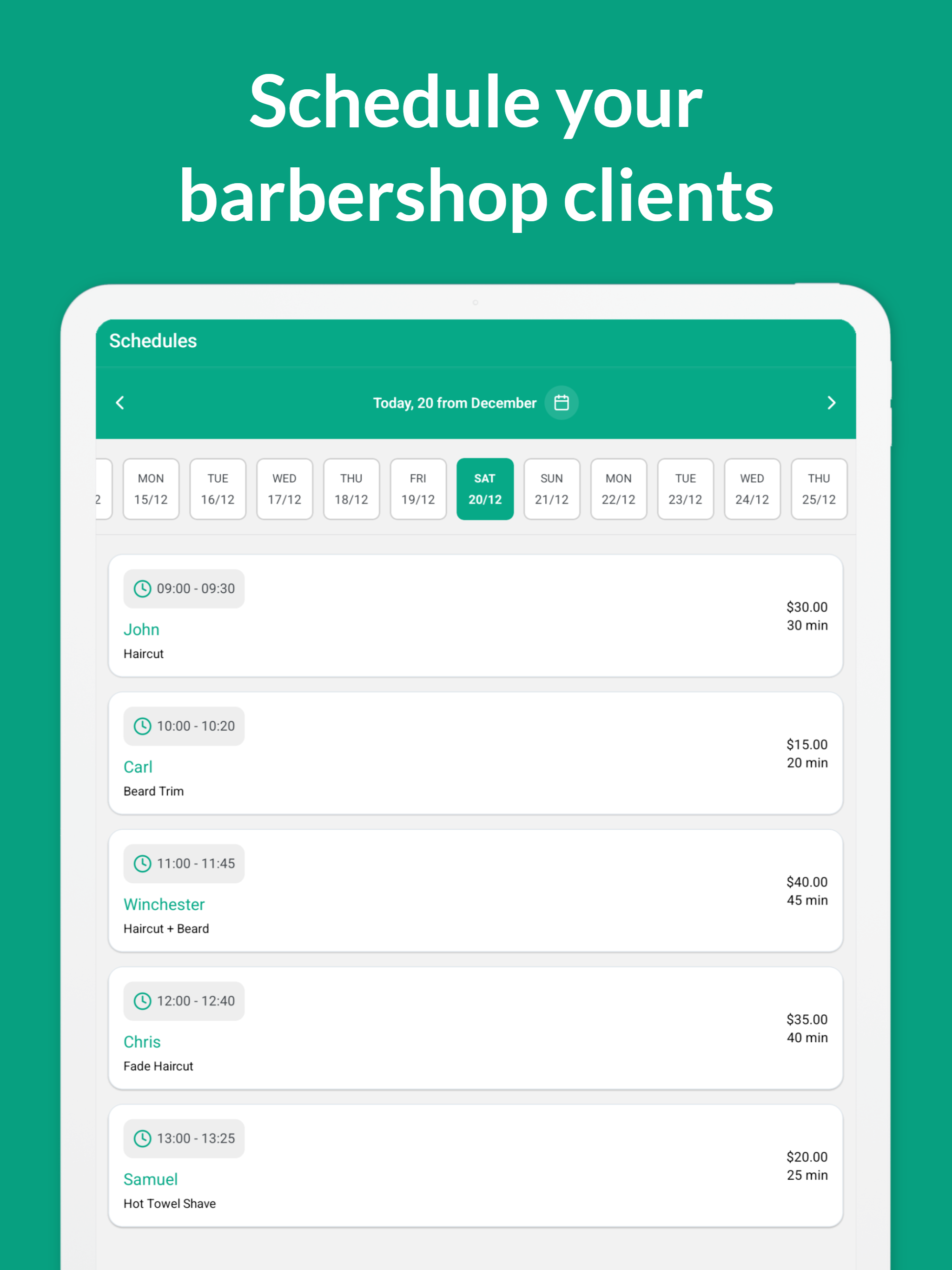 Barberky Barbershop Scheduler screenshot 7