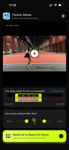 Tennis Shots iPhone screenshot