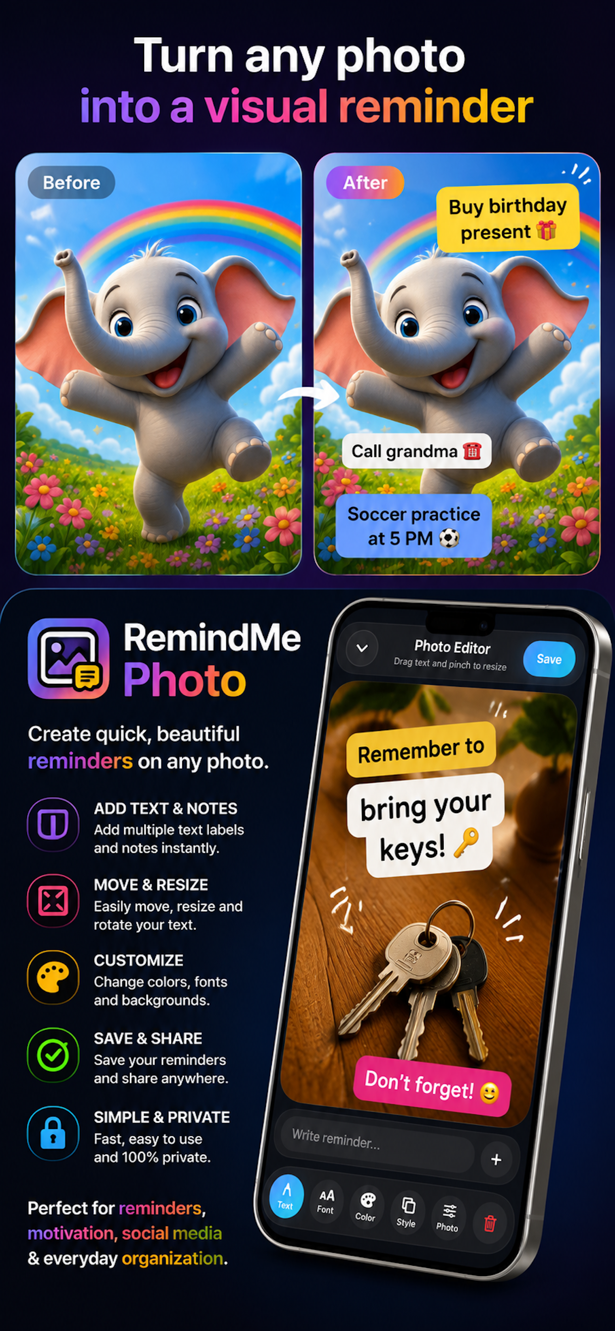 RemindMe Photo screenshot 2