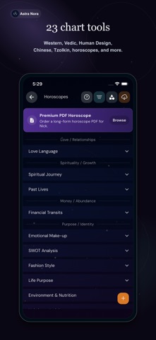 Astra Nora: AI Astrology iPhone screenshot
