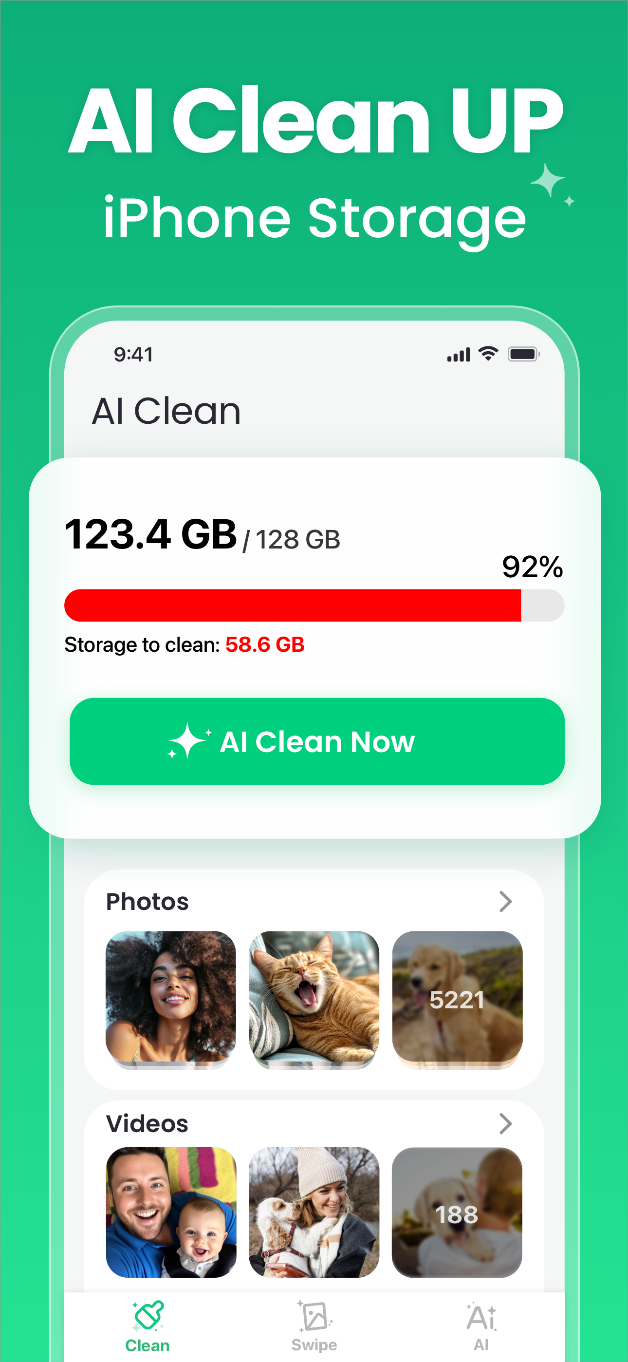 AI Phone Cleaner・Photo Swipe