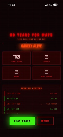 No Time For Math screenshot