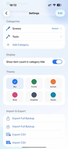 Inventaro screenshot