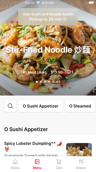 Xian Sushi and Noodle To Go iPhone screenshot 2 - Food & Drink app