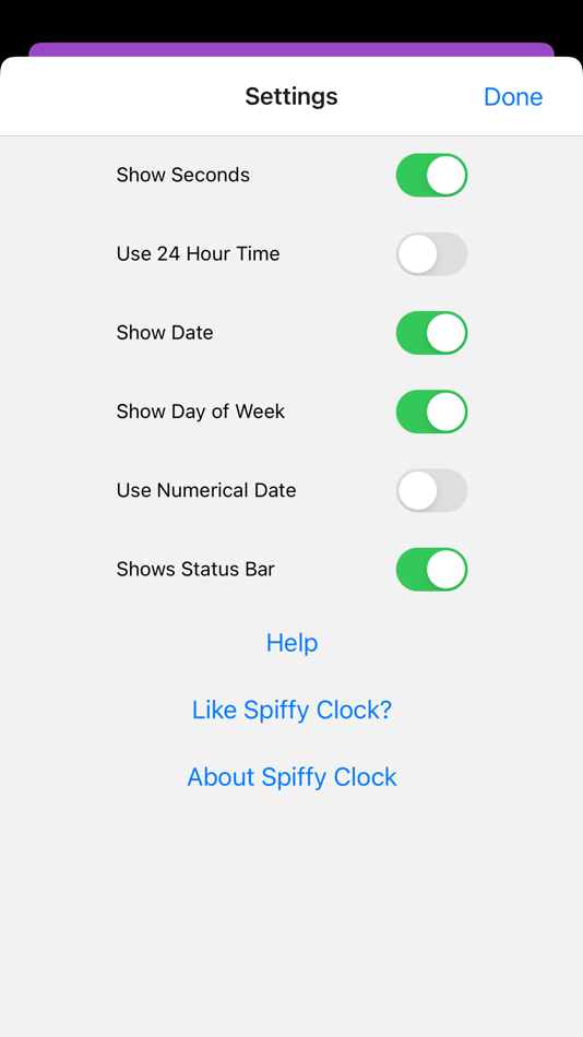 #6. Spiffy Clock (iOS) By: Matthew Roberts