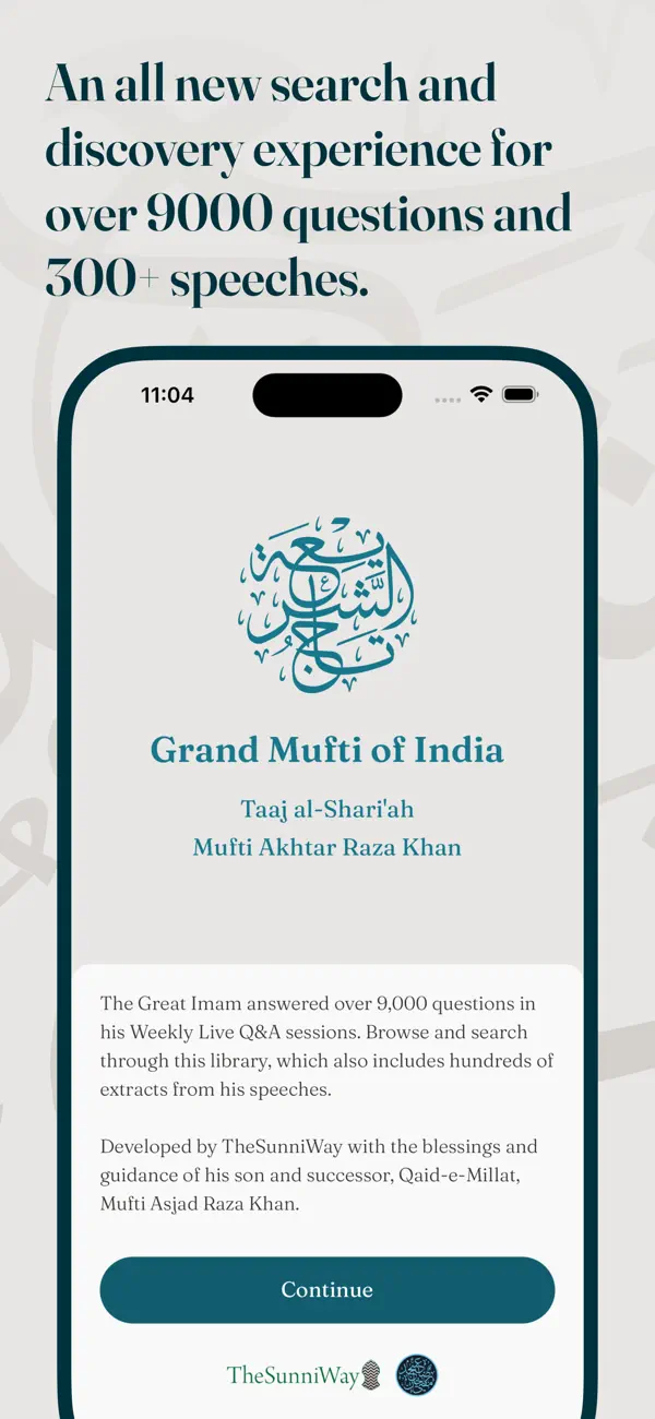 Screenshot #1 pour Taajush Shari'ah Q&A