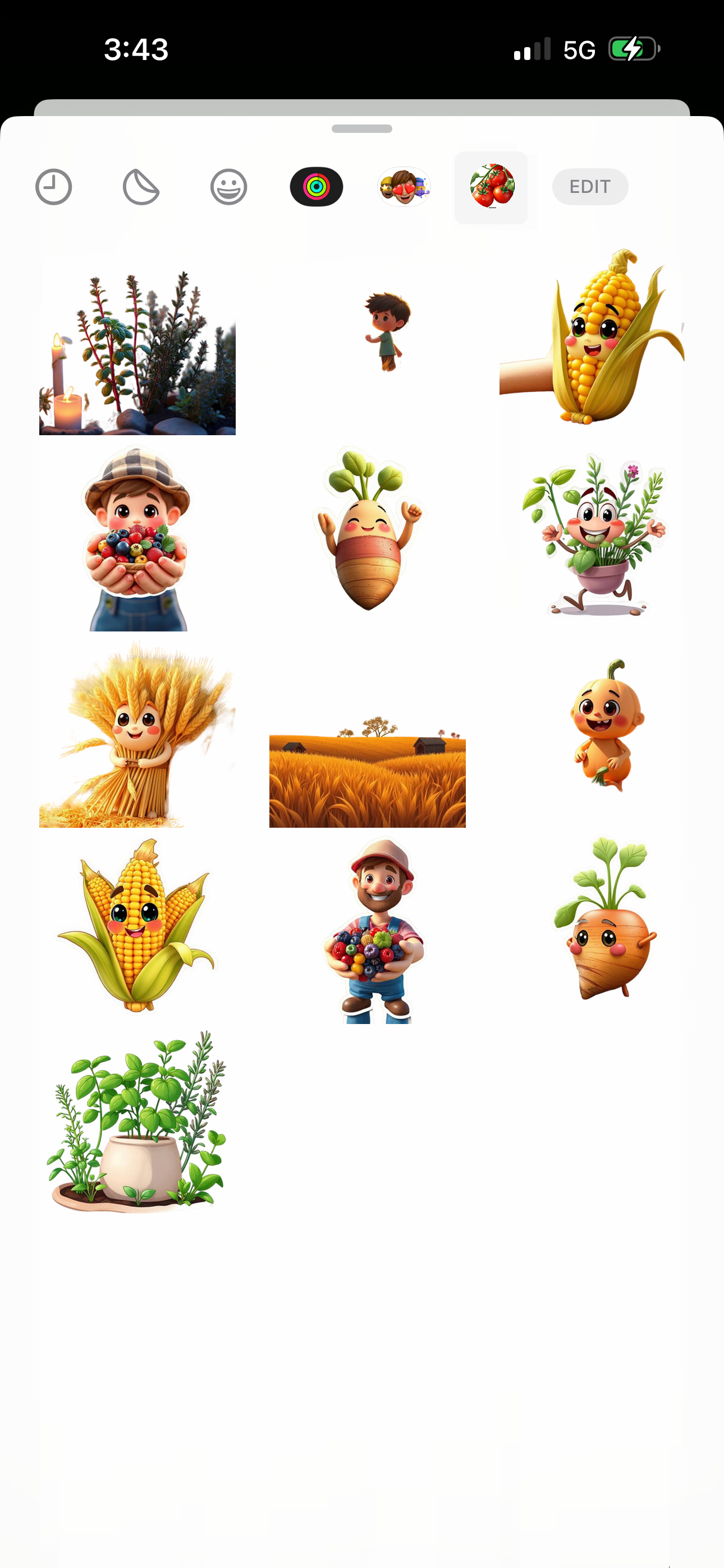 Late Summer Harvest Stickers screenshot 3