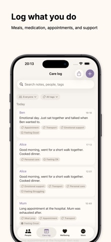 Supported: Caregiver App Screenshot 3 of 7