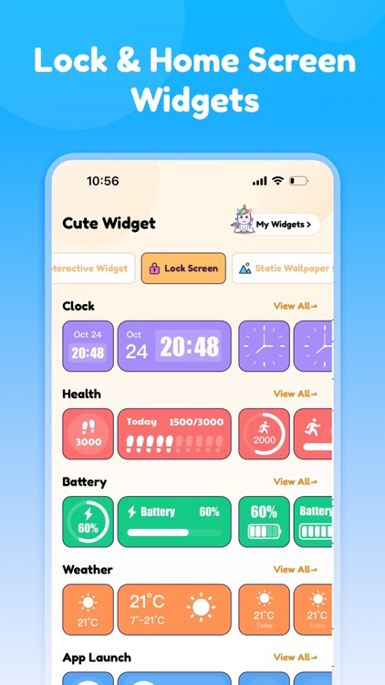 Widgets Box: Theme, Wallpaper