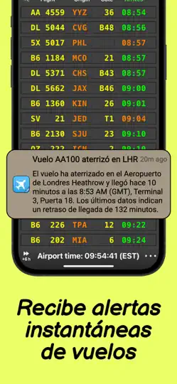 Captura de pantalla de Flight Board Pr Flight Tracker en iPhone 5