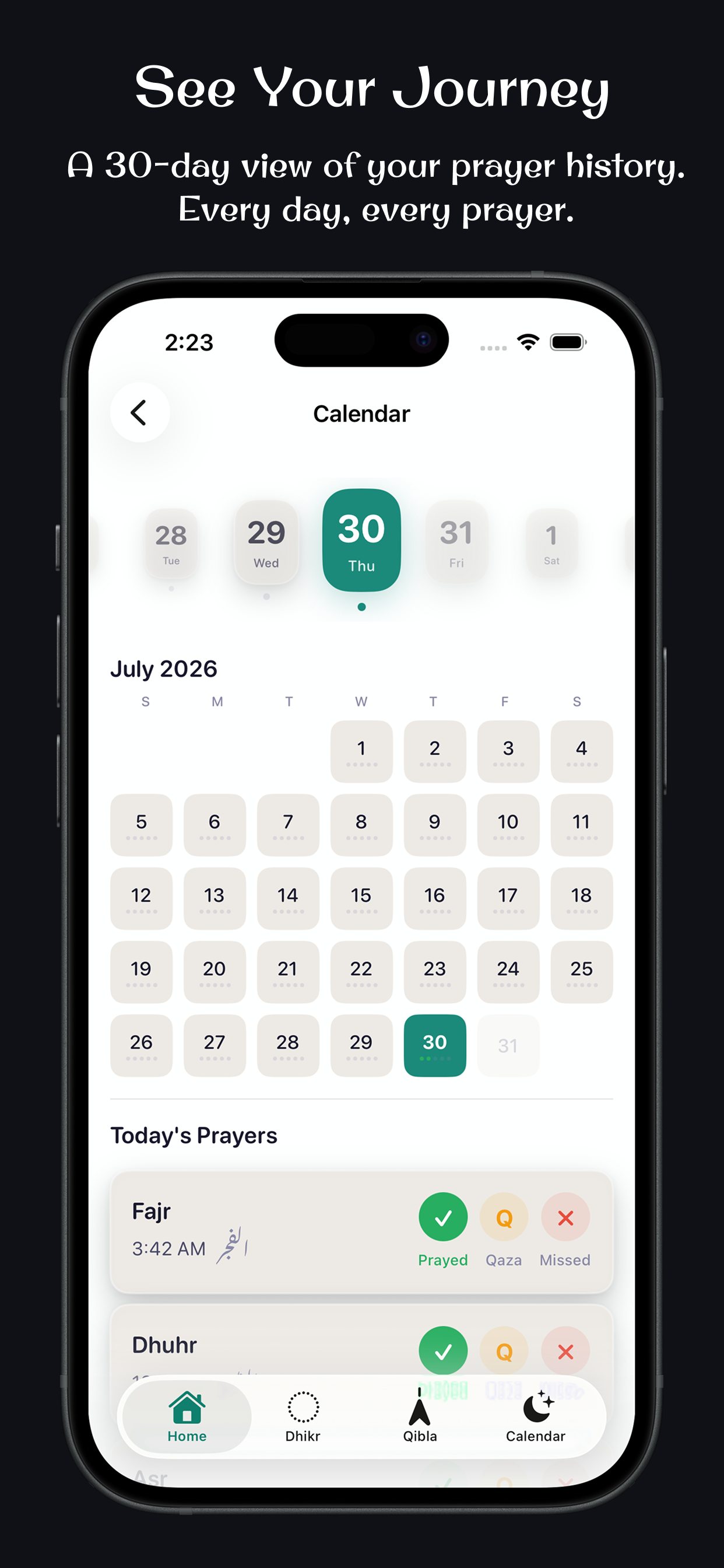Niyyah - Daily Prayer Tracker screenshot 3