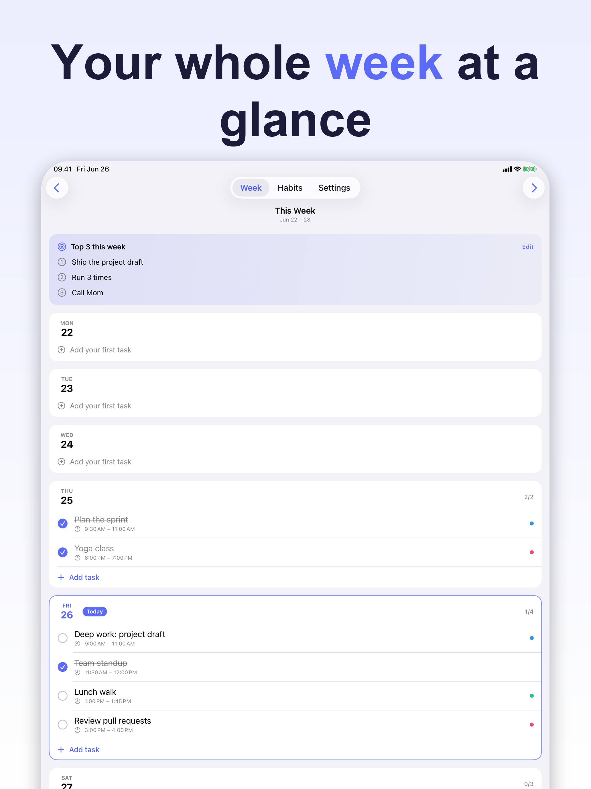 Weekly Planner: Time Block screenshot 8