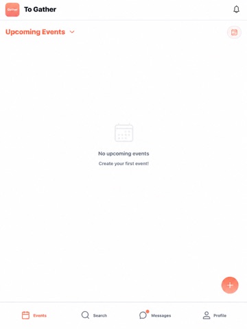 To Gather- When do we hangout? iPad screenshot