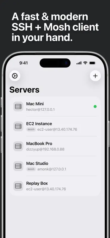 Echo - SSH + Mosh Client screenshot 1 of 5