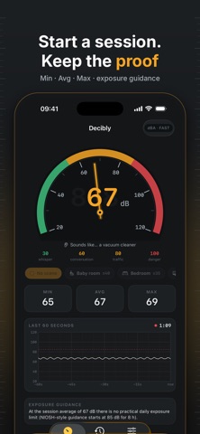Decibly: Decibel Sound Meter Screenshot 2 of 6