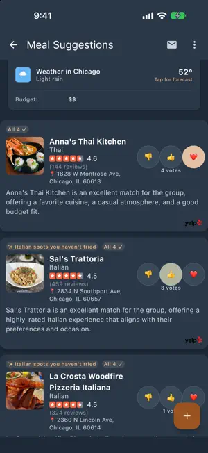 Pixx - Restaurant Picker App screenshot 2