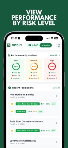 Oddly: AI Match Odds Generator Screenshot 2 of 6