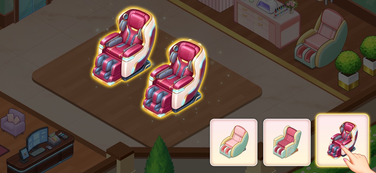 Happy Spa: Beauty Salon Game iOS Mod IPA screenshot 8 - iOS game interface