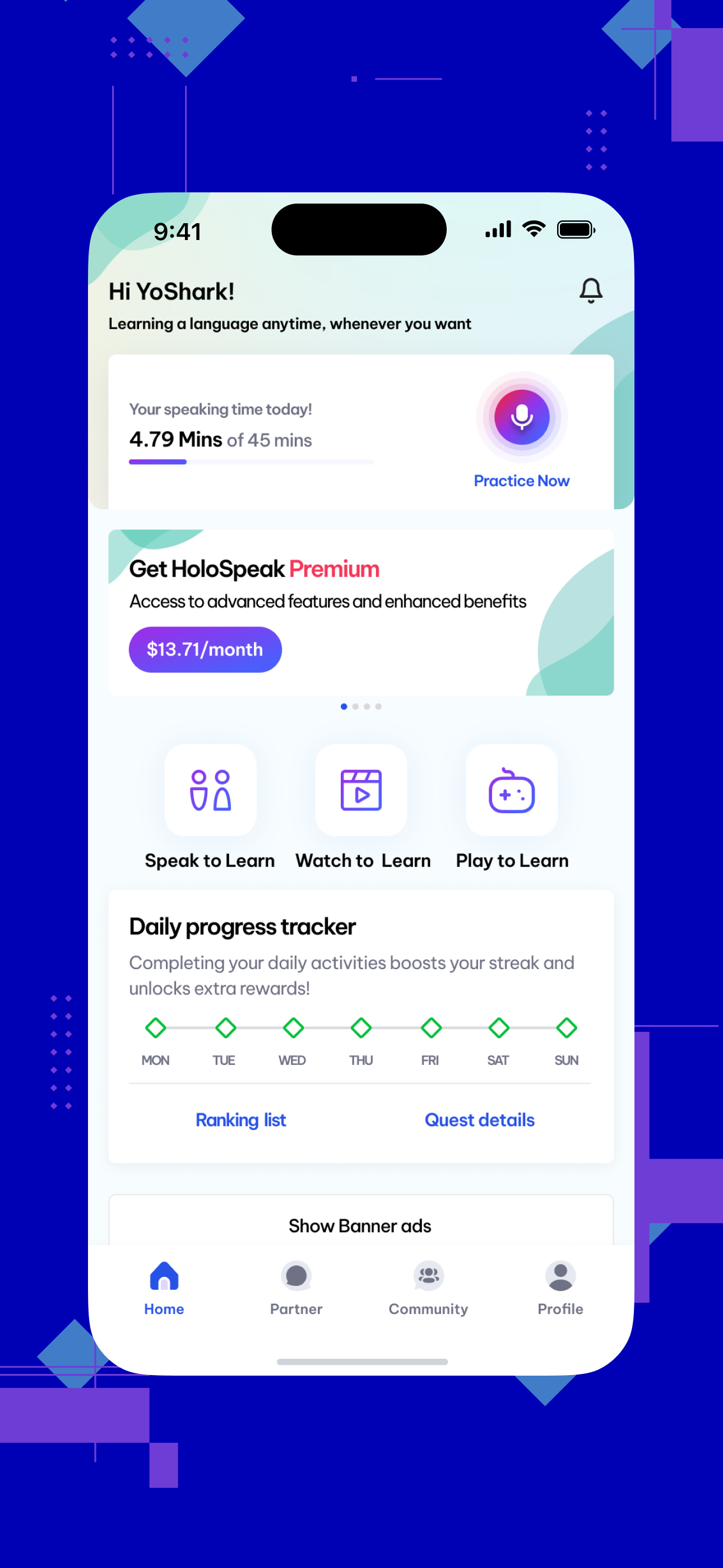 Holo Speak - Language Exchange