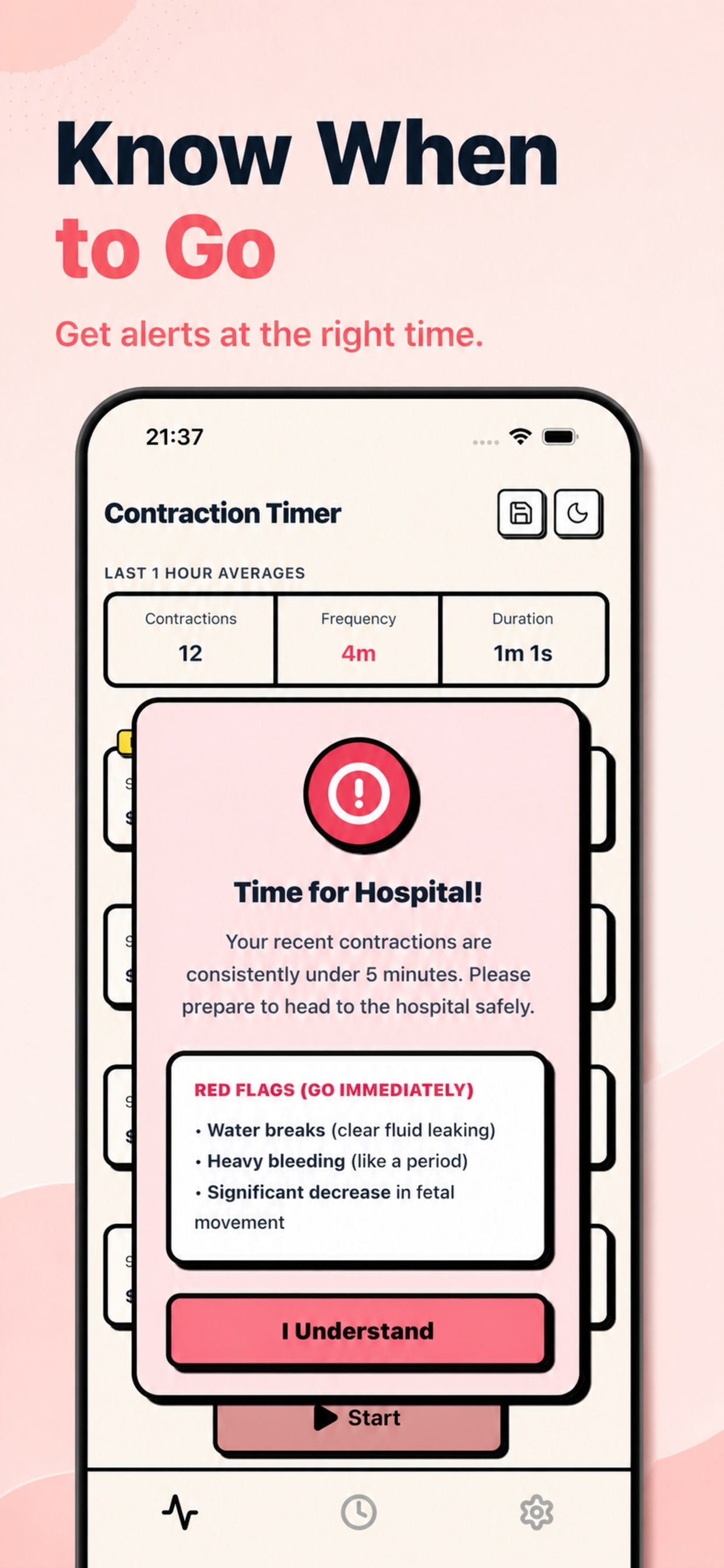 Contraction Timer: Labor Prep
