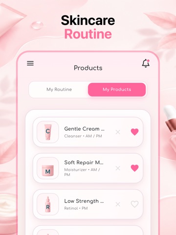 Skin Care Routine Tracker iPad screenshot