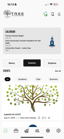 Rooted: University Hub screenshot