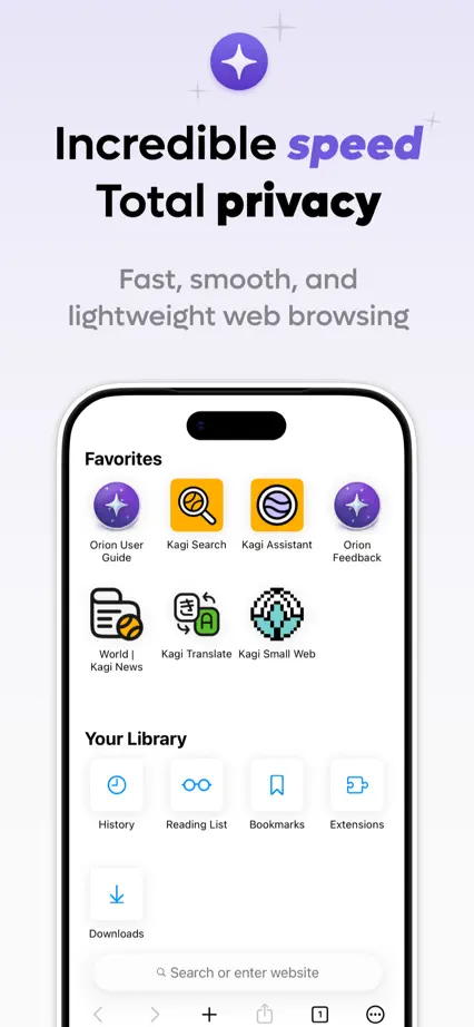 Orion Browser, App Store screenshot 1