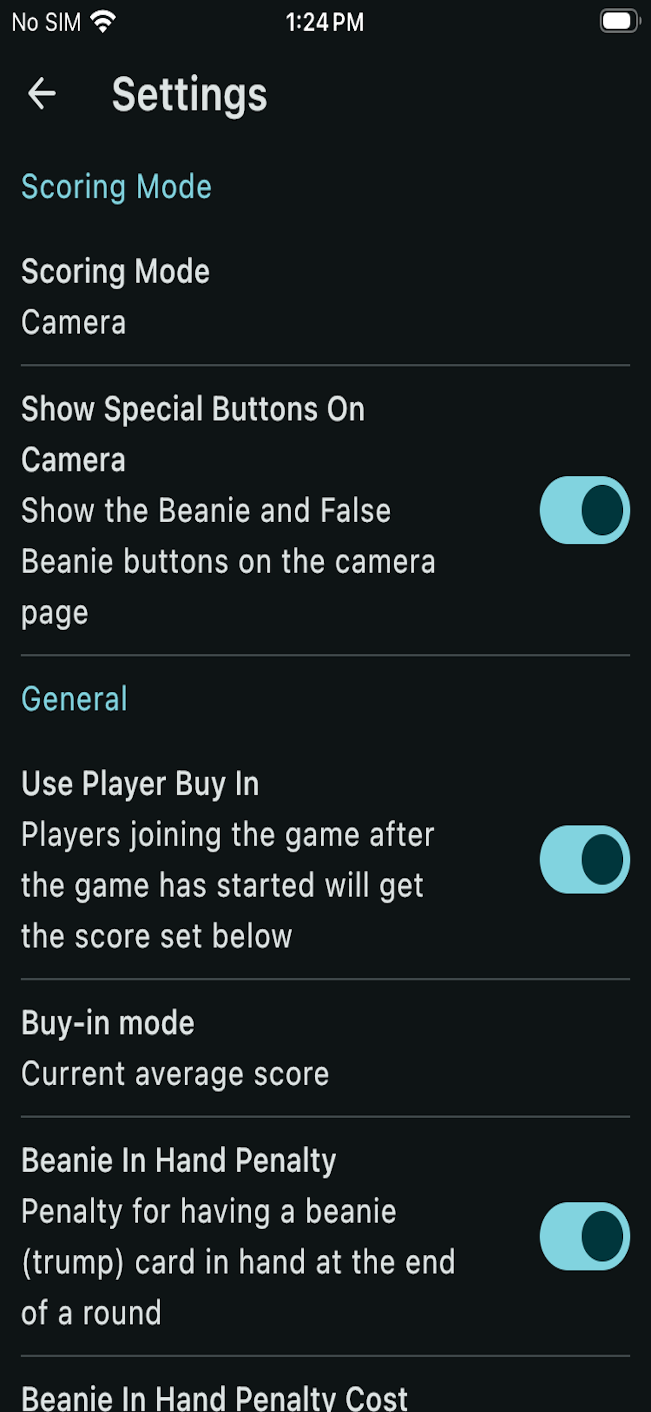 BeanieApp - Card Scoring screenshot 6