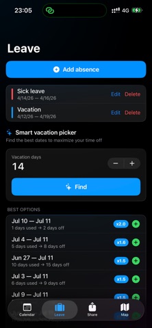 ShiftMap - Shift Calendar Screenshot 5 of 7
