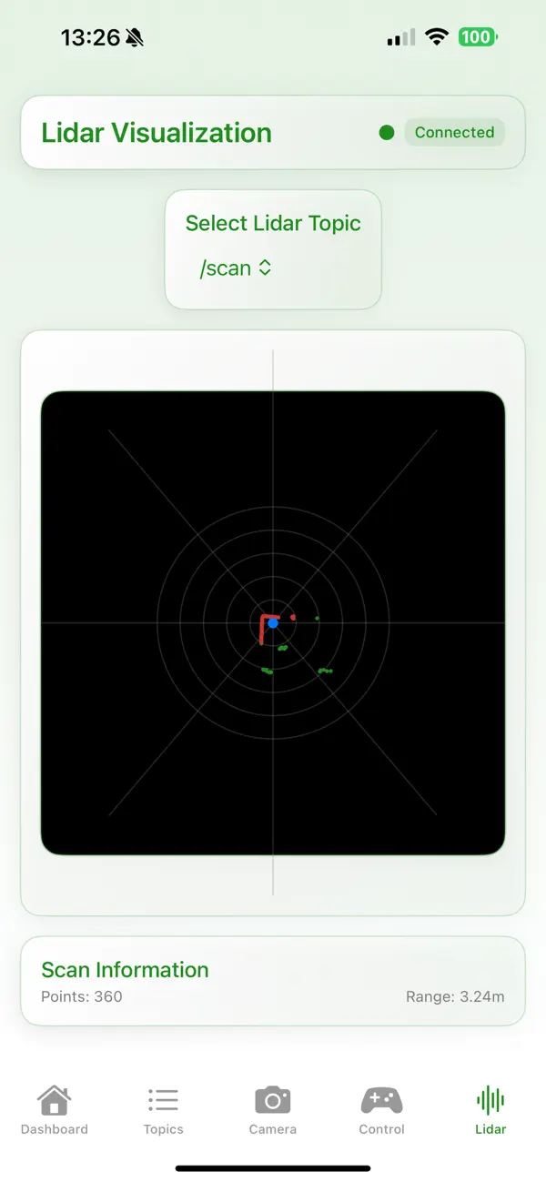 #3. ROS2 Visualizer (iOS) De: Burf Development