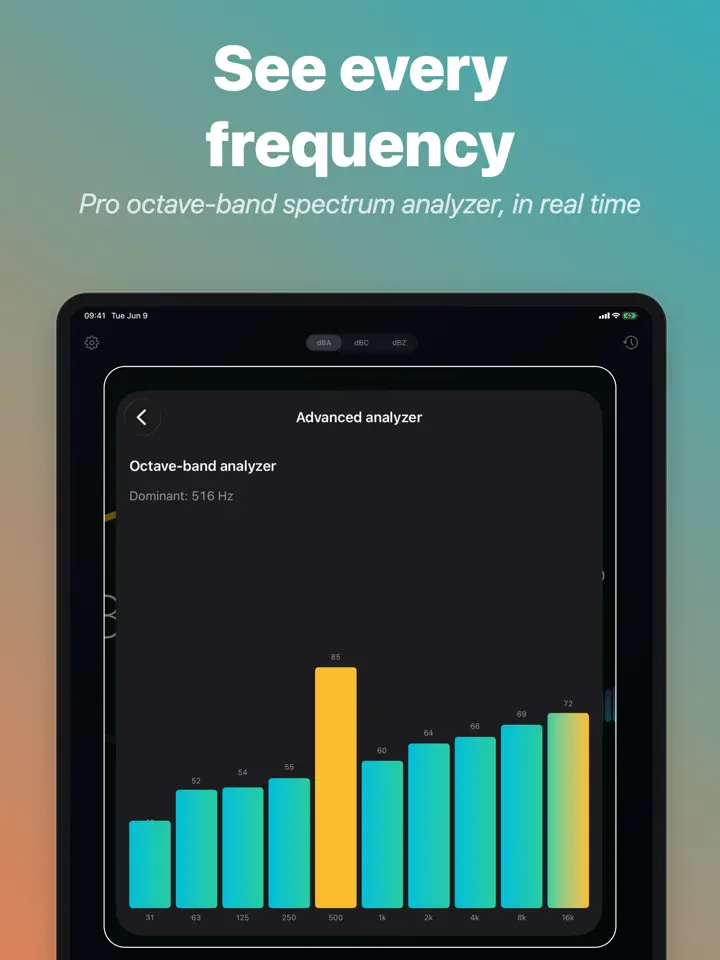 dB Meter Pro on iPad: screenshot 2 of 5