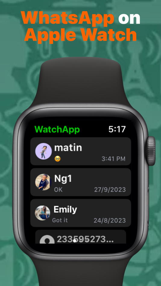#1. WhatsChat: Whats Chat on Watch (iOS) Podle: 天祺 王
