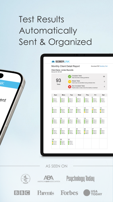 Soberlink iPhone screenshot 2 - Medical app