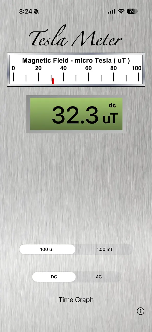 Screenshot #1 pour Tesla Field Meter