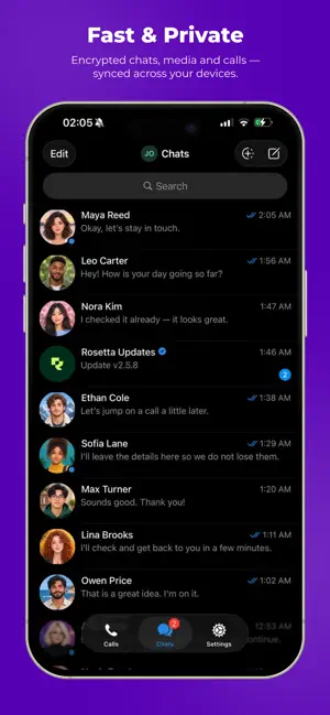 Rosetta Messenger screenshot 1