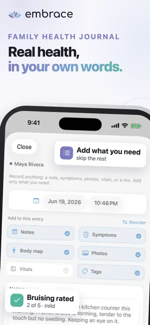 Embrace Family Health Tracking screenshot 2