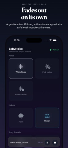 Baby Noise: Sleep Sounds iPhone screenshot