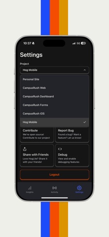 HogLite — PostHog Mobile App screenshot