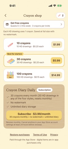Crayon Diary: Photo to Drawing screenshot 7