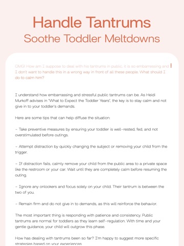 ARIA - Parenting AI Partner iPad screenshot