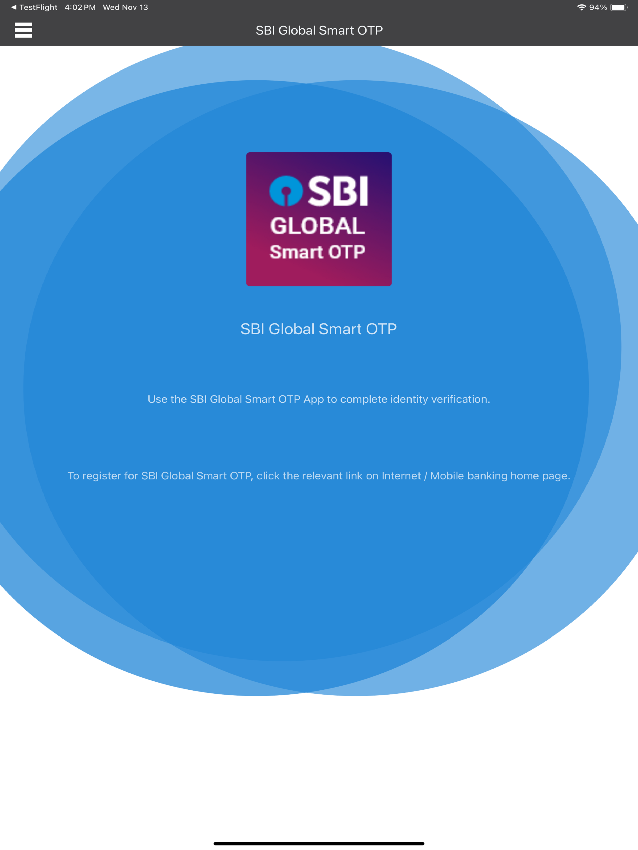 SBI Global Smart OTP