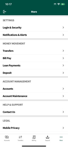 Great Southern Bank Mobile iPhone screenshot