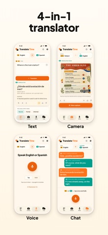 Translate Time - AI Translator iPhone screenshot