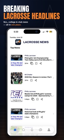Lacrosse News screenshot