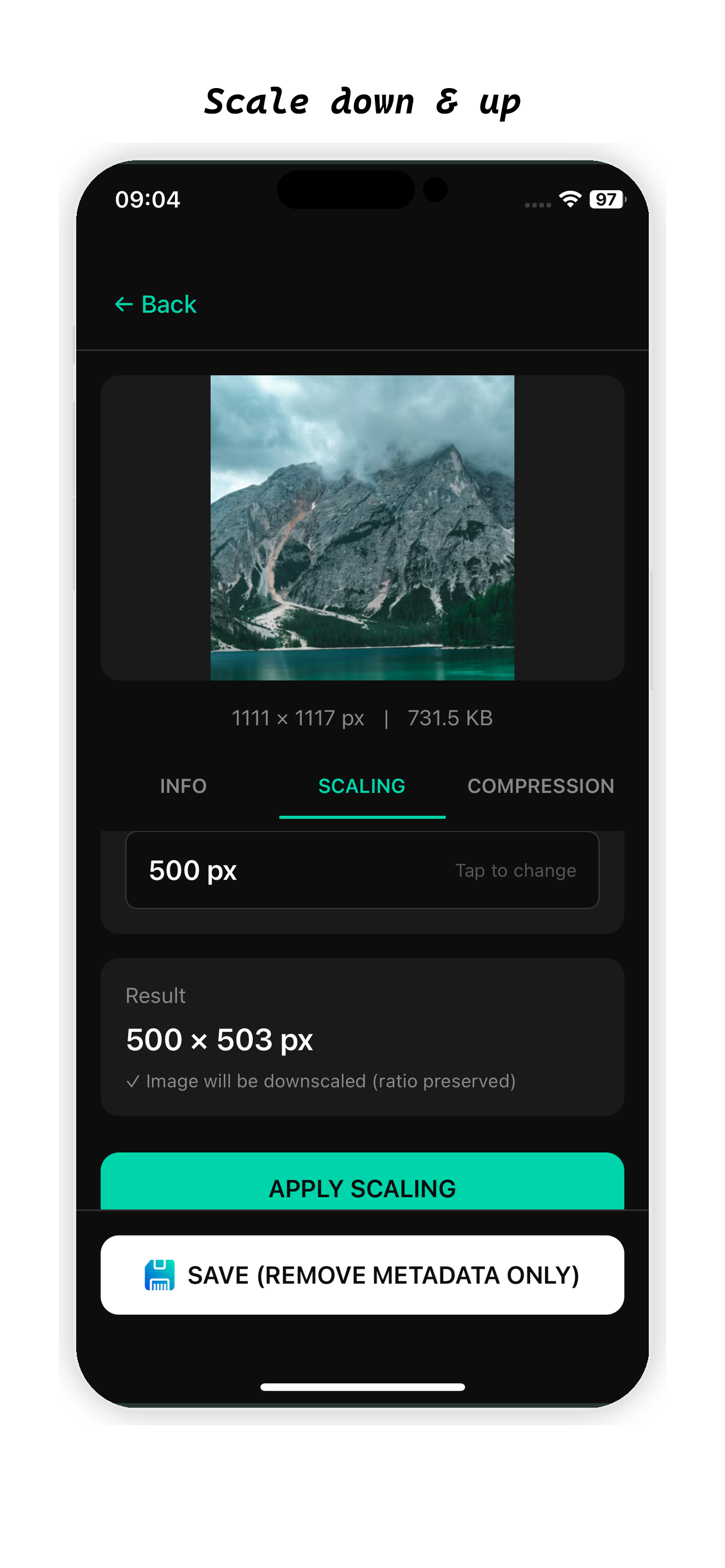 MetaClean: Strip EXIF Compress