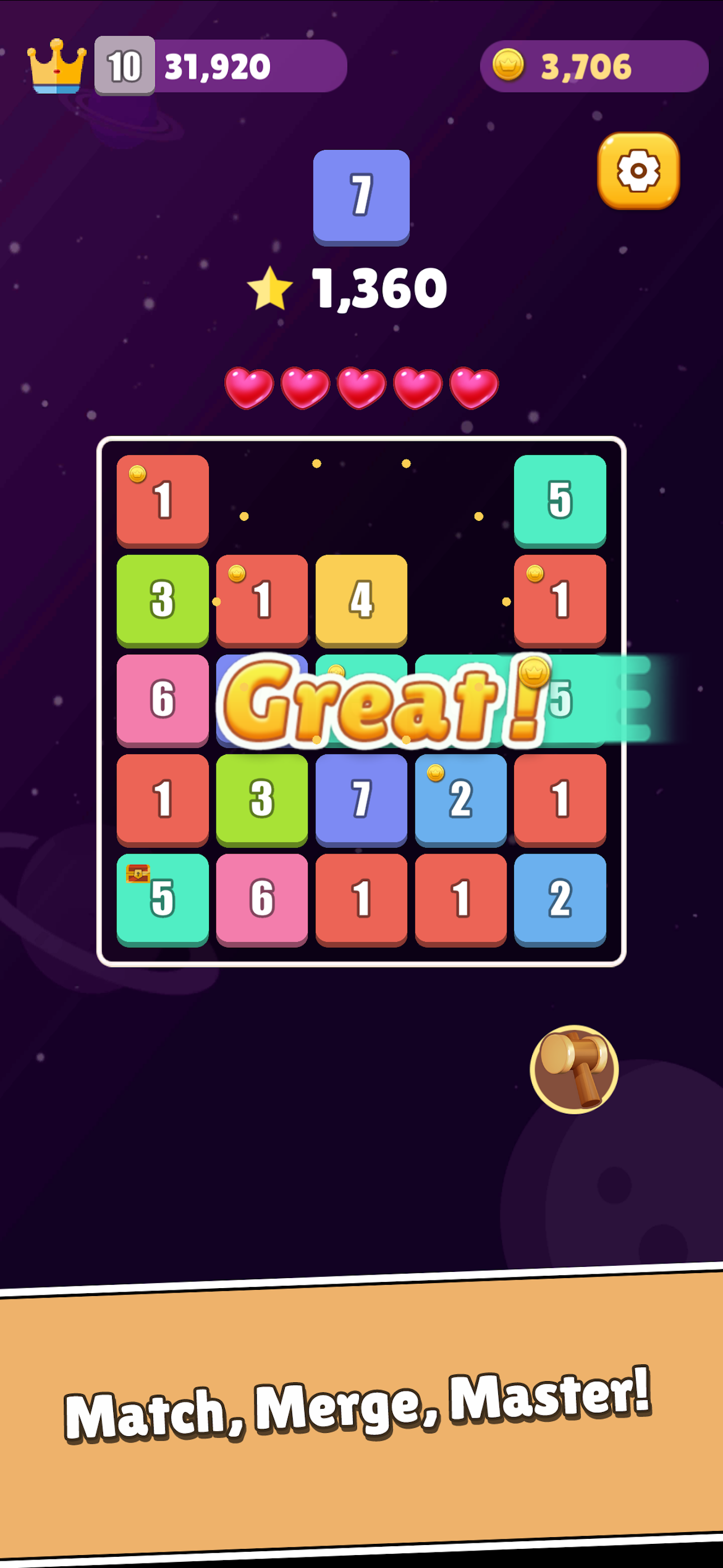 Tap Number Blocks